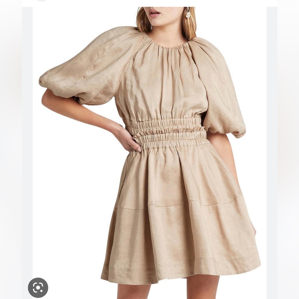 Aje mini dress beige